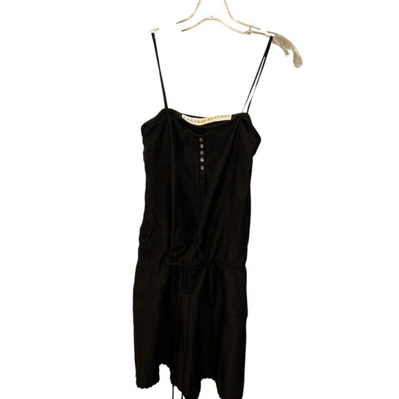 LERARIO BEATRIZ black spaghetti strap sun dress 4 - Picture 1 of 5